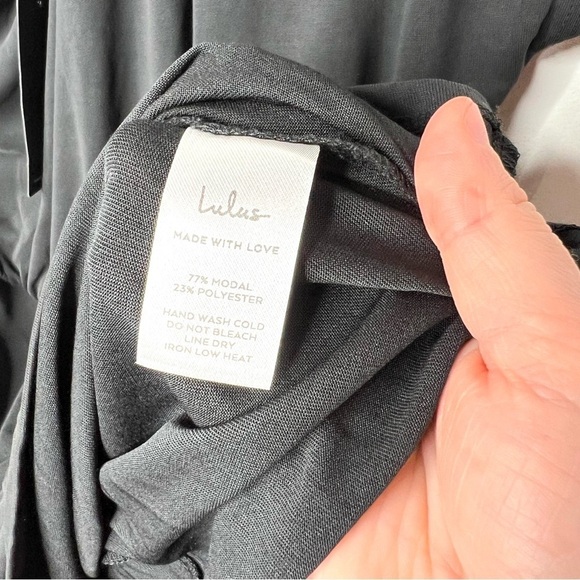 Lulus Hit the Town Black One Shoulder Tulip Mini Dress Size XL - Picture 7 of 16